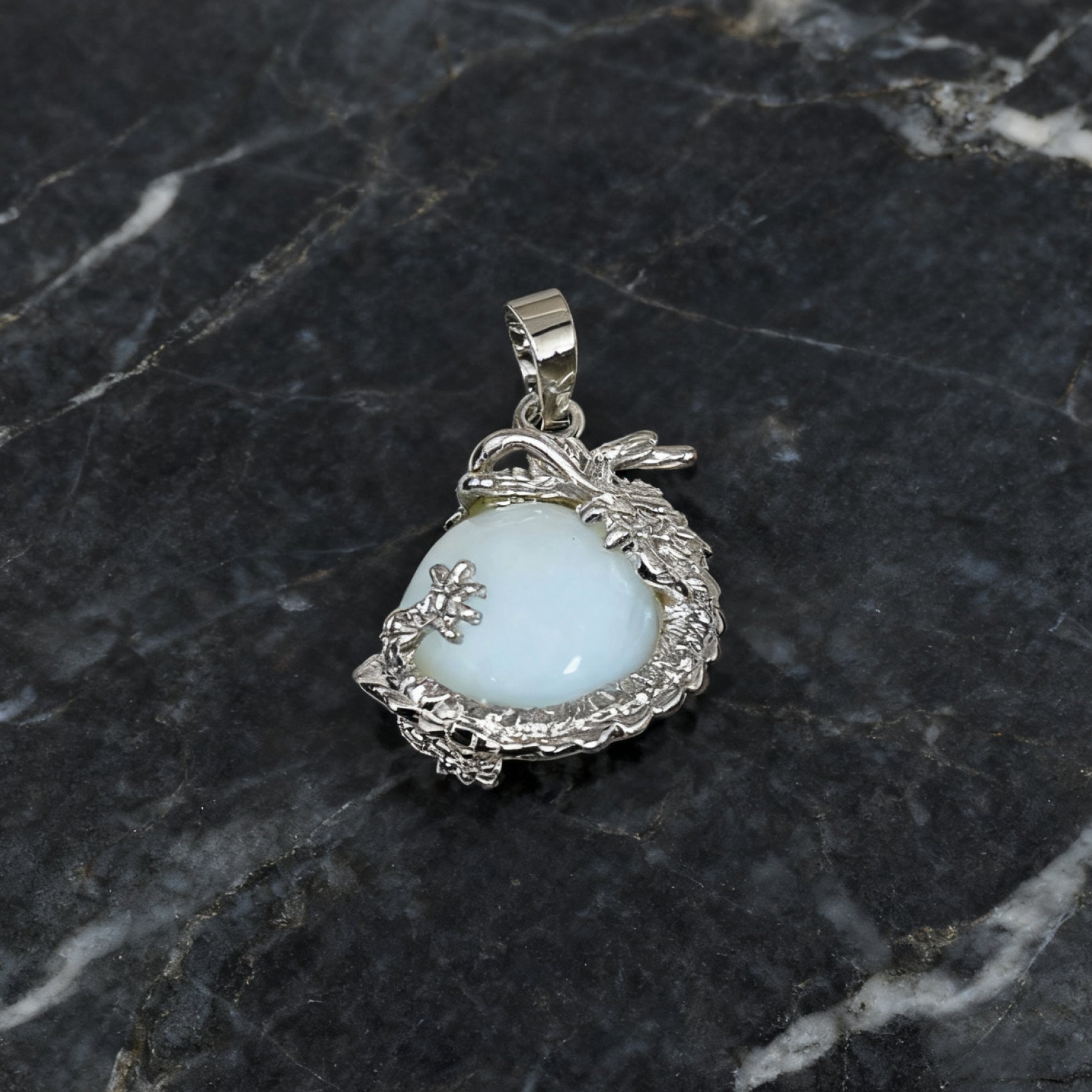 "Léger” Dragon Orb Pendant — Opal L’Ardeur Crystal