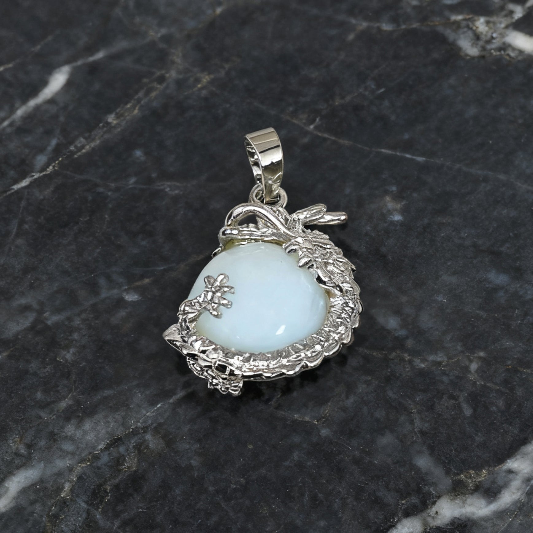 "Léger” Dragon Orb Pendant — Opal L’Ardeur Crystal