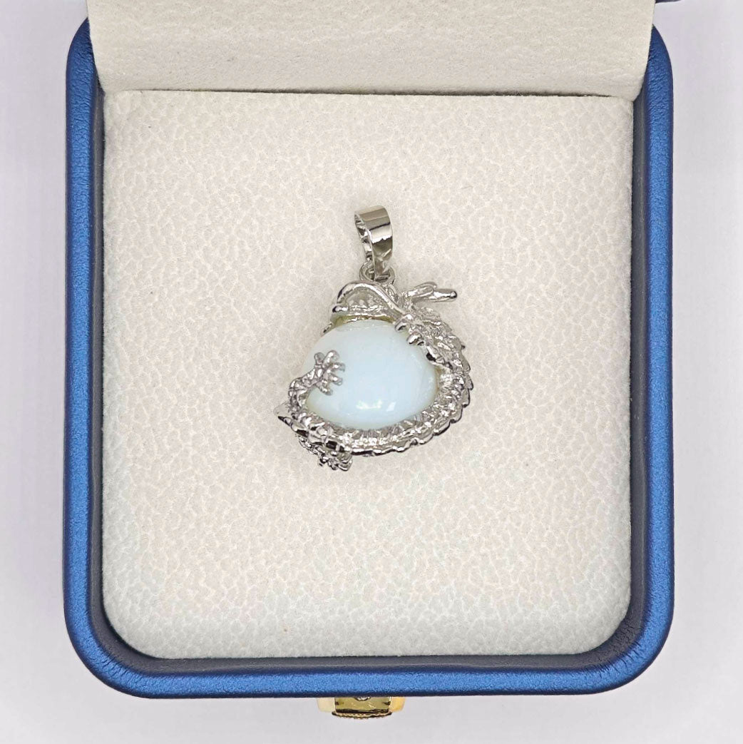 "Léger” Dragon Orb Pendant — Opal L’Ardeur Crystal