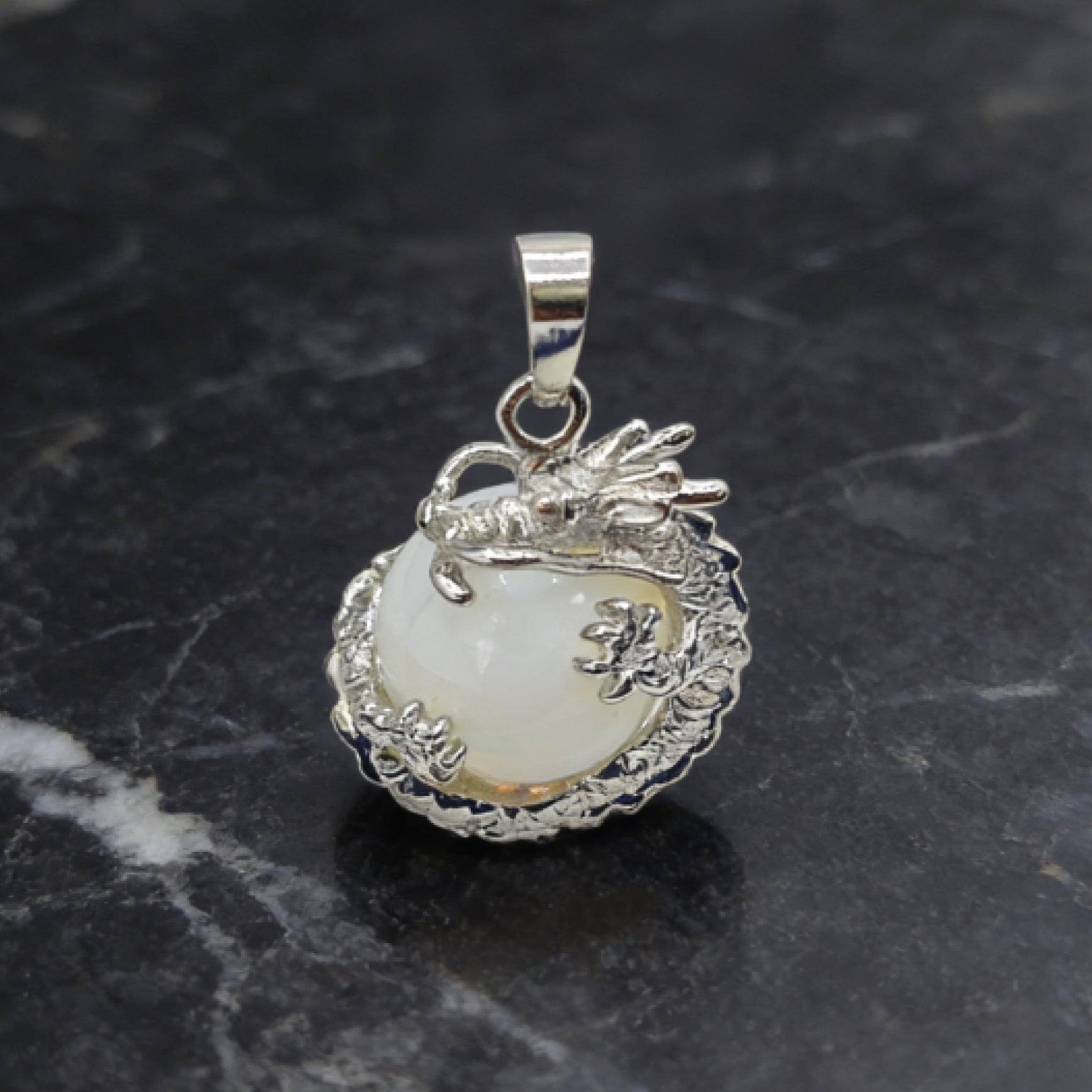 "Léger” Dragon Orb Pendant — Opal L’Ardeur Crystal
